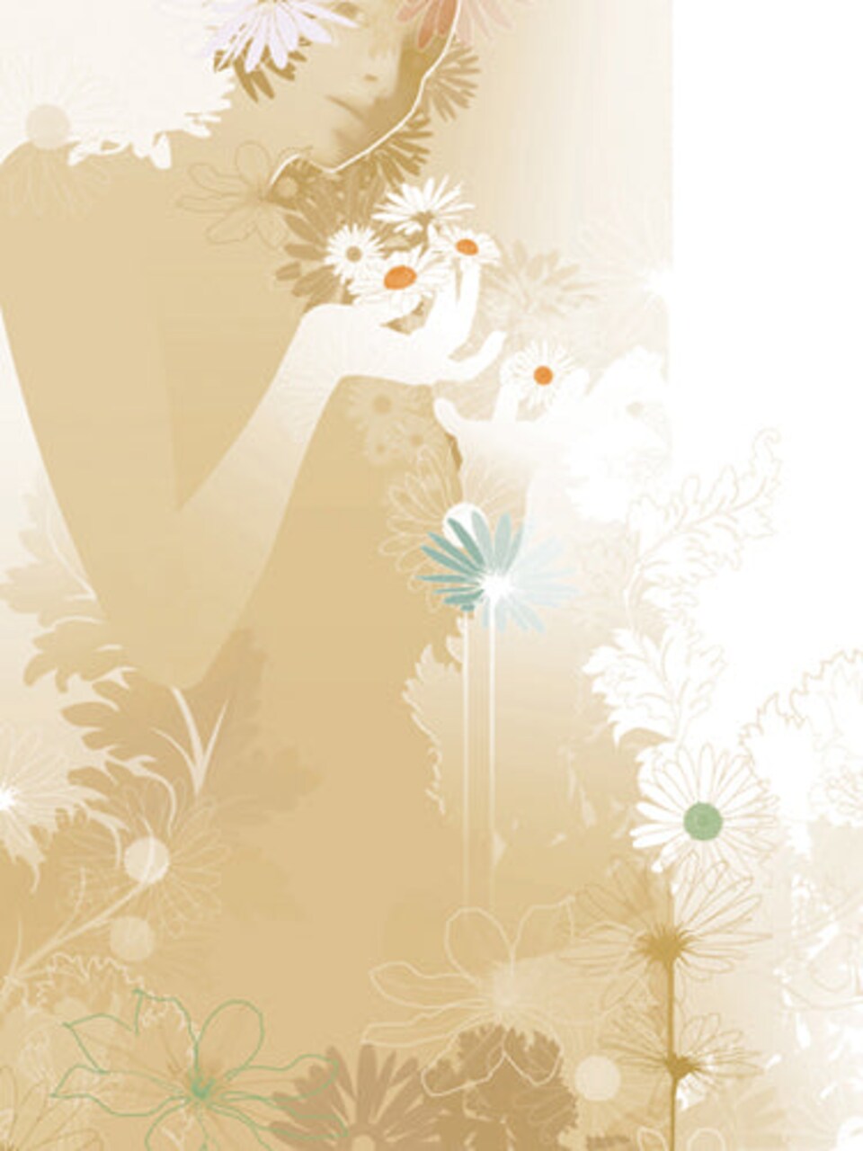 Daisy Lores II by Chellie Caroll Art Print - Vibrant 31-inch Wall Decor for Modern Homes